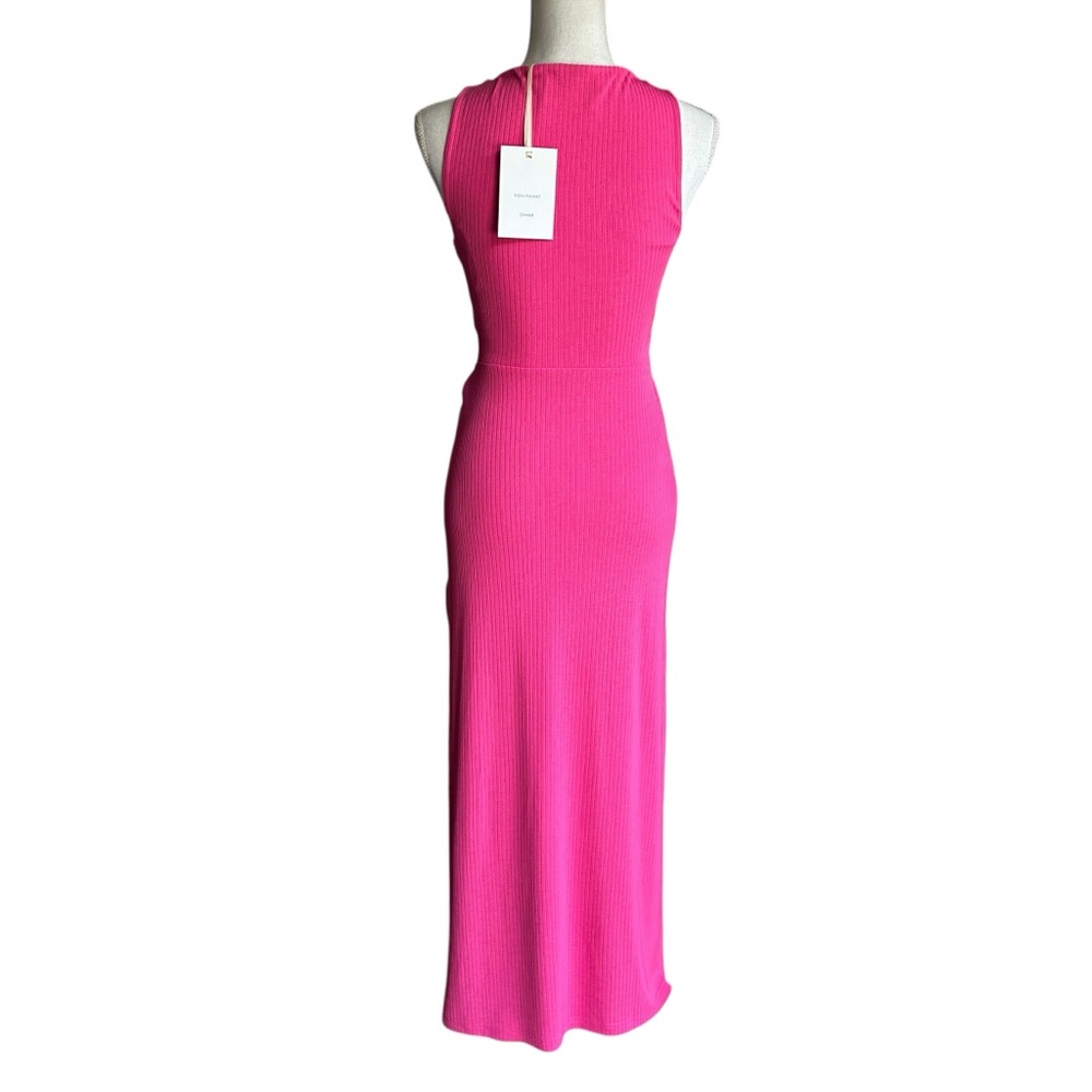 Significant Other Pink Cutout Maxi Dress | Ribbed Tie Waist | Chic Summer - Picture 5 of 10